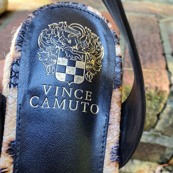 Vince Camuto Defina Leopard Print Espradrille Platform Sandals Size 8M - Picture 6 of 10